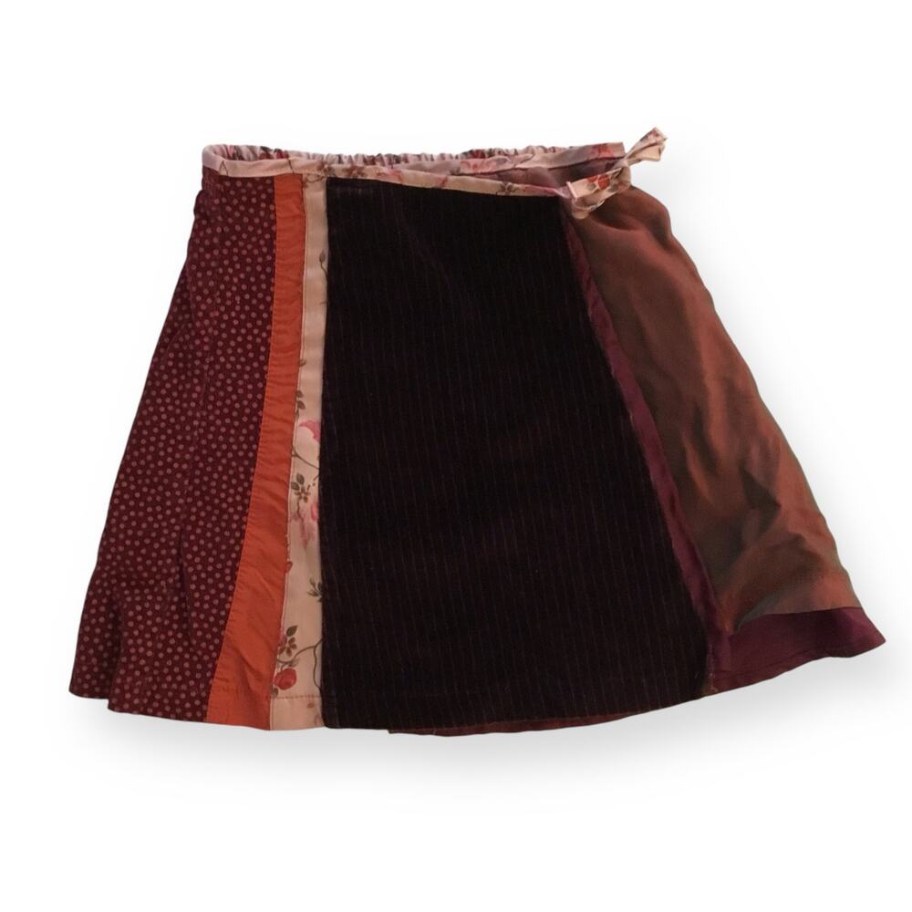 Catimini Atelier patchwork wrap skirt